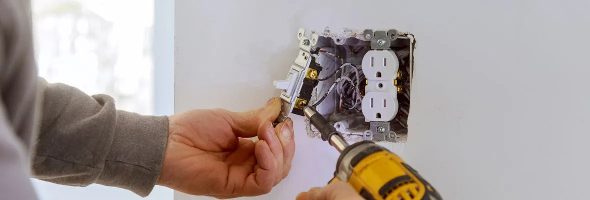 Photo of a replacement outlet for the section: Electrical Repairs